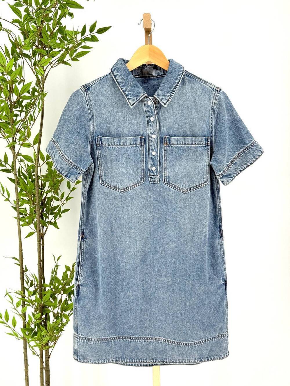 NEW VELVET HEART women's lupita dress in denim